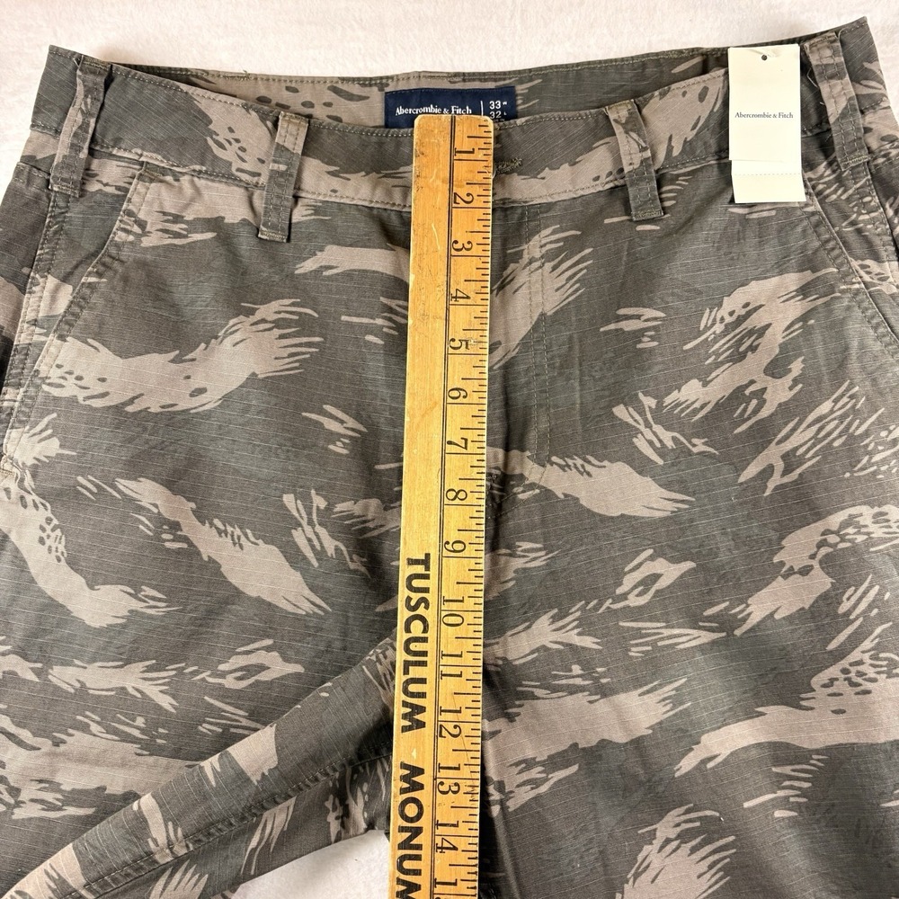 New Abercrombie & Fitch Loose Ripstop Camouflage Men's Pants 33x32 - Picture 6 of 14